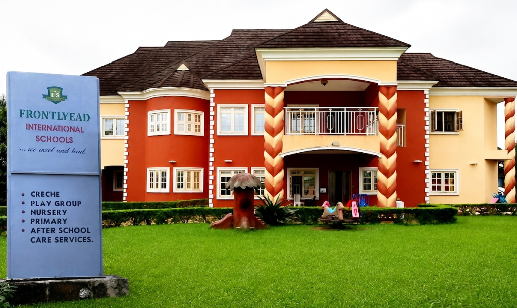 Frontlyead International Schools building and sign listing creche, nursery, primary, and after school care services